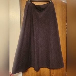 Elegant A-Line Skirt in Dark Brown